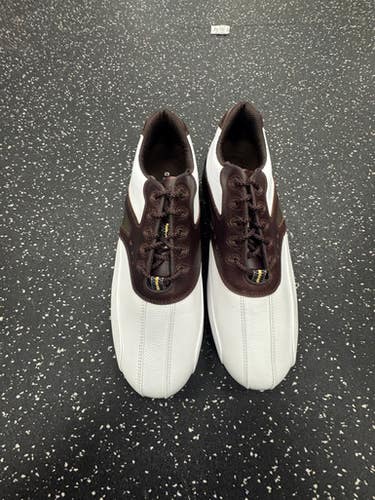 Used Foot Joy Mens Golf Shoes White Senior 10 11849-s000034504