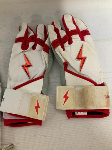 Used Bruce Bolt Batting Glove Bb Sb Accessory Lg 11823-s000036455