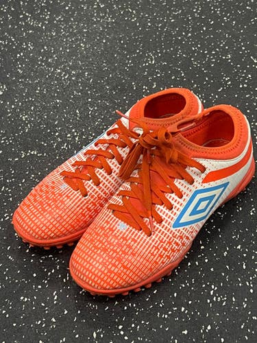 Used Umbro Soccer Turf Shoes Orange Junior 04.5 11849-s000035641
