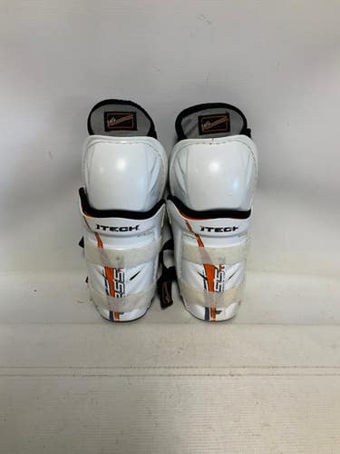 Used Itech 255tl Youth Shin Guards White 8 1 2" 11823-s000035865