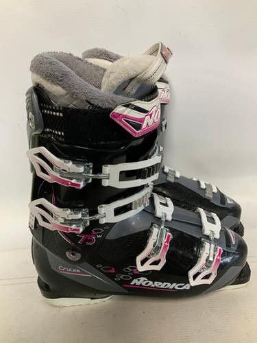 Used Nordica Cruise 75w Womens Dh Ski Boot Black 270 Mp - M09 - W10 11823-s000038603