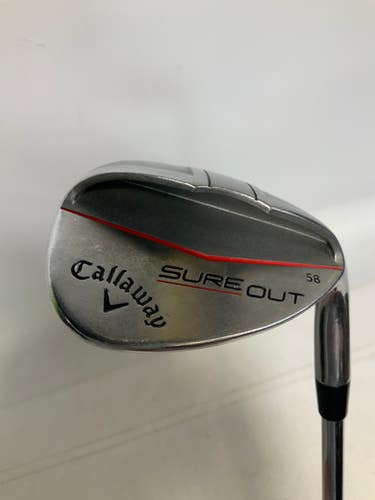 Used Callaway Sure Out 58 Golf Wedge Mens Rh 58 Degree 11823-s000034072