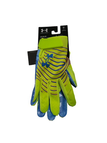 Used Under Armour Blur Fb Gloves Yellow Md 11849-s000020795