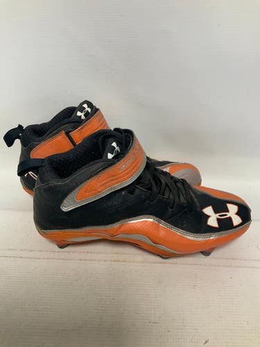 Used Under Armour Adult Fb Cleats Black And Copper Senior 10 11823-s000032871