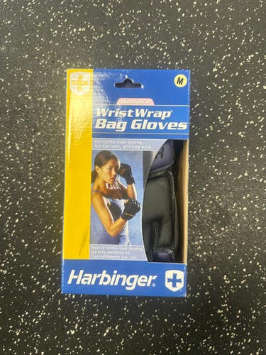 Used Harbinger Martial Arts Gloves Navy Blue Md 11849-s000032334