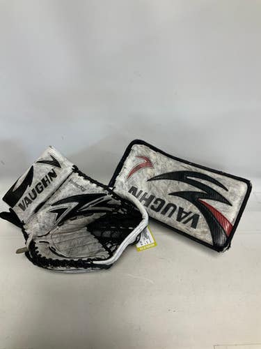 Used Vaughn Velocity 7360 Inter Goalie Catcher White 11823-s000032429