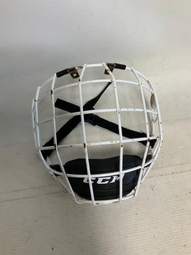 Used Ccm Fm580 Hockey Wire Mask White Md 11823-s000034836