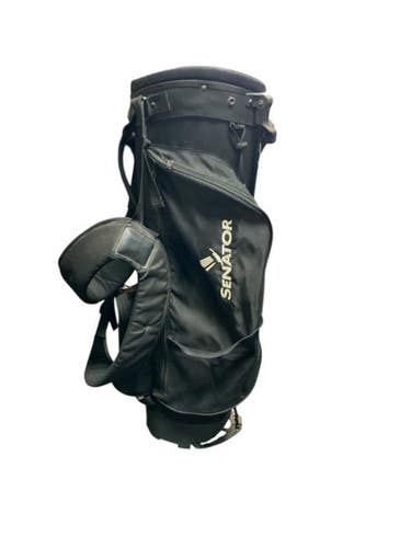 Used Senator Black Mens Stand Bag Black 11823-s000035521