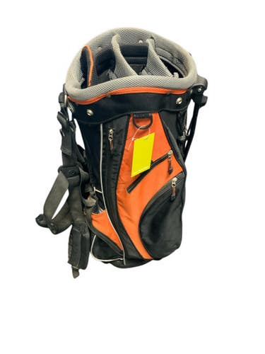 Used Kingpar Mens Stand Bag Orange 11823-s000036064