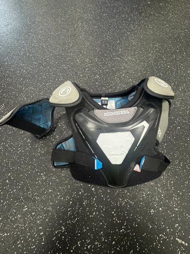 Used Maverik Charger Lacrosse Shoulder Pads Grey Lg 11849-s000039027