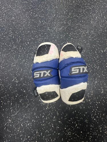 Used Stx Cell Lacrosse Arm Pads Guards Royal Blue Md 11849-s000039041