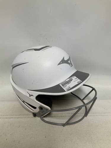 Used Mizuno 380443 Batting Helmet W Mask White Xl 11823-s000039225