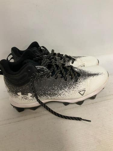 Used Under Armour Jr Fb Cleats White Junior 05 11823-s000036856