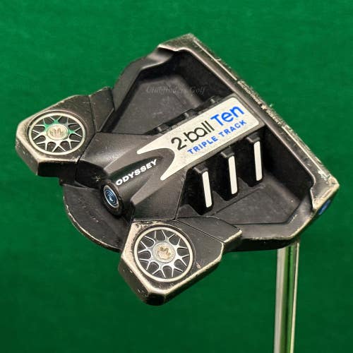 Odyssey 2-Ball Ten S Triple Track 35.25" Slant-Neck Mallet Putter w/ Stroke Lab