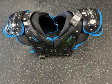 Used Champro Gauntlet Ver 2 Fb Shoulder Pads Black Lg 11849-s000037284