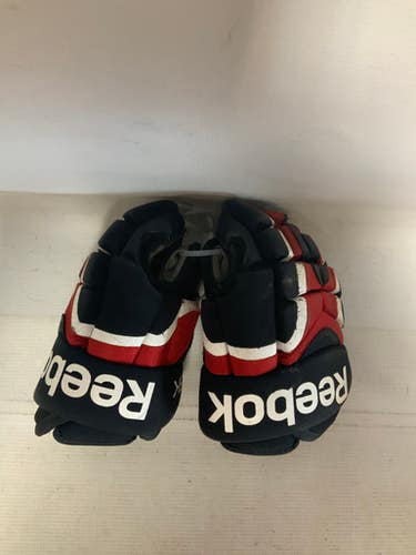 Used Reebok 5k Junior Gloves White Black Red 11" 11823-s000037366