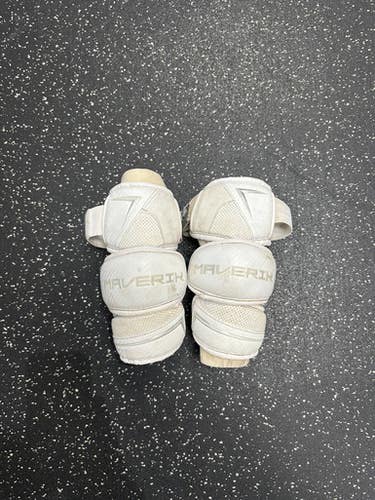 Used Maverik M6 Lacrosse Arm Pads Guards White Sm 11849-s000028209