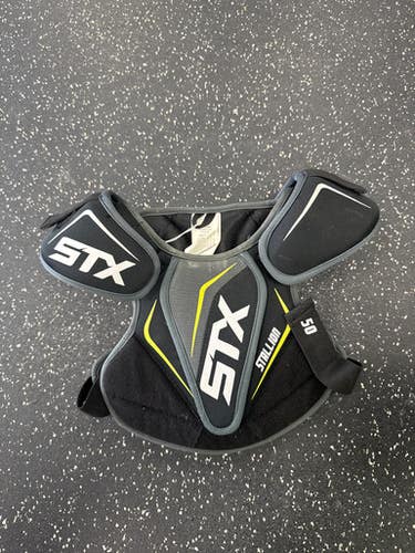Used Stx Stallion Lacrosse Shoulder Pads Black Xs 11849-s000037176