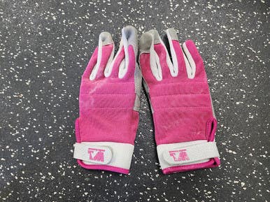 Used Bb Sb Batting Gloves Maroon Sm 11849-s000040233