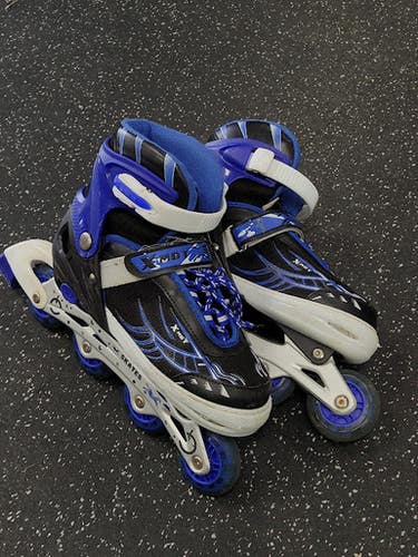 Used X-factor Adjustable Senior Rec Fitness Skates Royal Blue Senior 6 11849-s000037978