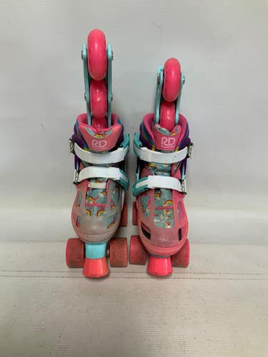 Used Rollerderby Roller Skate Child Roller Quad Skates Pink Adjustable 11823-s000038395
