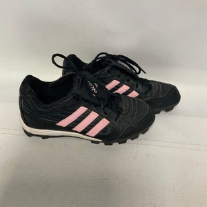 Used Adidas 3 Stripe Pink Bb Sb Cleats Black Senior 8.5 11823-s000031423