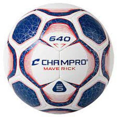 New Champro Maverick Size 3 Soccer Ball Red White Blue 11692-chpsb643scwry