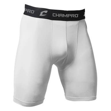 New Champro Compression Short White Ym 11692-chpcs4ywm