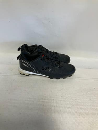 Used Rawlings Black Bb Sb Cleats Black Senior 8.5 11823-s000037152