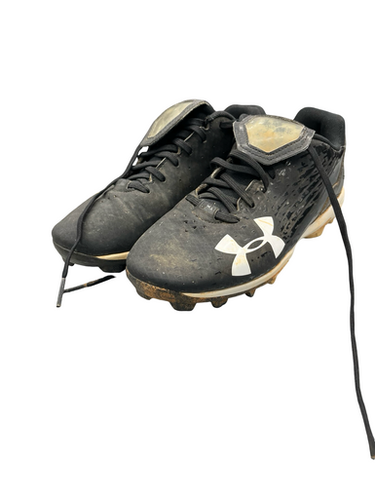 Used Under Armour Baseball Bb Sb Cleats Black Junior 04 11682-s000095806