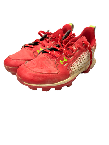 Used Under Armour Bryce Harper Bb Sb Cleats Red Junior 02.5 11682-s000100238
