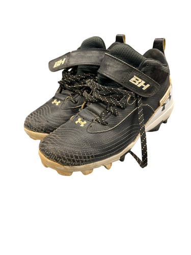 Used Under Armour Bryce Harper Bb Sb Cleats Black Junior 03 11682-s000100368