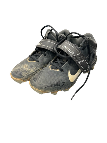 Used Nike Trout Bb Sb Cleats Black Junior 05 11682-s000100478