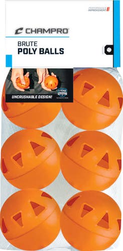 New Champro 9" Brute Poly Ball- 6 Pack 11692-chpcbb48