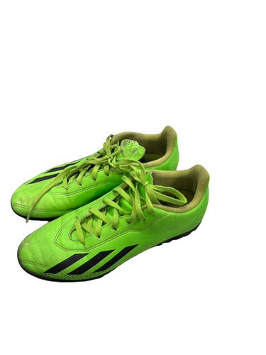 Used Adidas Soccer Indoor Shoes Green Junior 04.5 11682-s000119870
