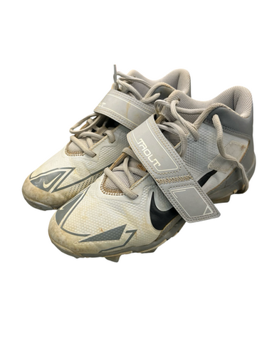 Used Nike Trout Bb Sb Cleats Grey Junior 05 11682-s000120056