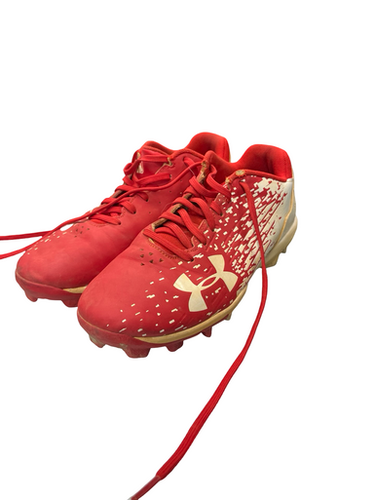 Used Under Armour Baseball 2.5 Bb Sb Cleats Red Junior 02.5 11682-s000120333