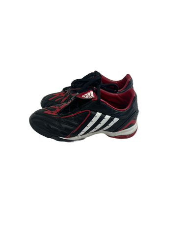 Used Adidas Predator Jr 1 Black And Red Soccer Surf Shoes 11692-s000132662