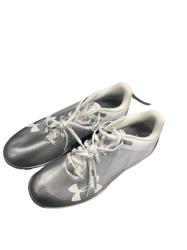 Used Under Armour Baseball 7 1 2 Bb Sb Cleats White Junior 04.5 11682-s000123023