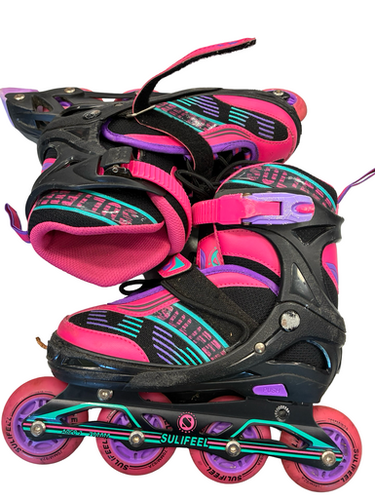 Used Sowume Adj Skates Junior Rec Fitness Skates Black Adjustable 11682-s000133031