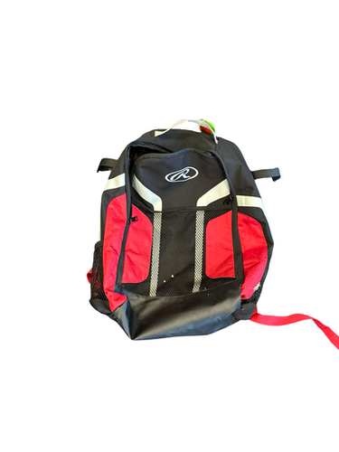 Used Rawlings Backpack Bb Sb Player Backpack Red 11682-s000133193