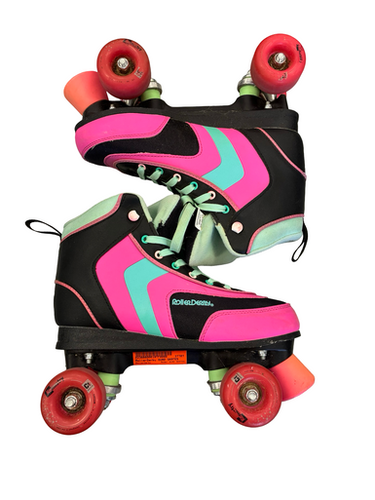 Used Rollerderby Quad Skates Senior Roller Quad Skates Black Senior 9 11682-s000133478