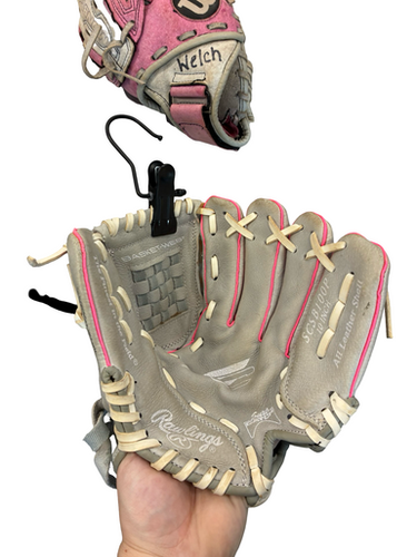 Used Rawlings Sure Catch 10 Inch Bb Sb Glove Rh Throw Grey 10" 11682-s000133321