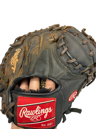 Used Rawlings Premium Series 32.5 Bb Sb Catchers Rh Throw Black 32 1 2" 11682-s000133378