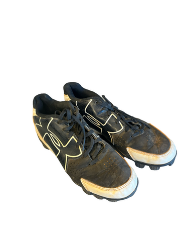 Used Under Armour Basball Bb Sb Cleats Black Junior 04.5 11682-s000106884