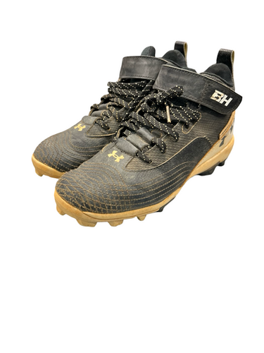 Used Under Armour Bryce Harper Bb Sb Cleats Black Junior 03.5 11682-s000107358