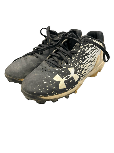 Used Under Armour Baseball Bb Sb Cleats Black Junior 01.5 11682-s000115746
