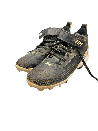 Used Under Armour Bryce Harper Bb Sb Cleats Black Junior 04.5 11682-s000121109