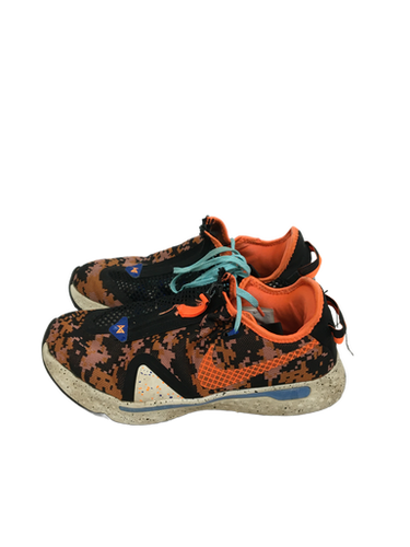 Used Nike Pg 4 Mens 9 Basketball Shoes M Black And Orange 11692-s000131763