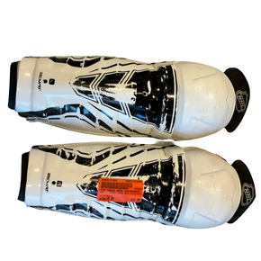 Used Nhl Youth Shin Guards White 10" 11682-s000131987